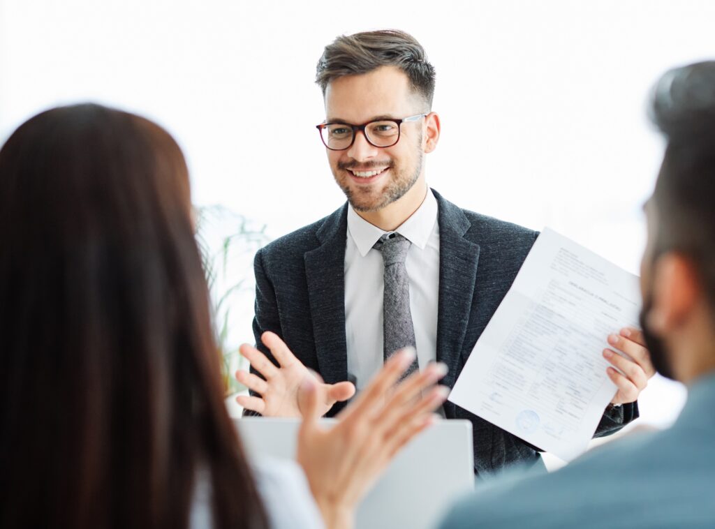 contract office businessman